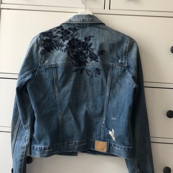 Rose Embroidered Denim Jacket - Picture 2 of 2
